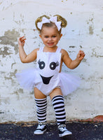 White & Black Small Stripe Knee High Socks