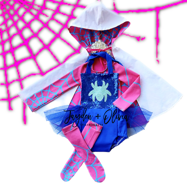 Ghost Spider Hooded Cape