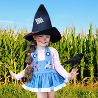 Baby Pink Gingham Scarecrow Leo