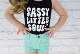Sassy Little Soul (Black Tank)