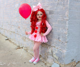 DELUXE Baby Pink Clown Romper