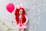 DELUXE Baby Pink Clown Romper