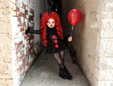 DELUXE Black Clown Romper