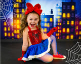 DELUXE Red & Blue Romper