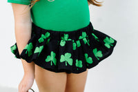 Black 4 Leaf Clover ST. PATRICK'S DAY Bloomer Skirt