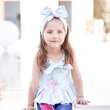 Baby Blue Shabby Chic "That Bow Though" Top