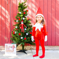 RED Elf on the Shelf inspired Romper