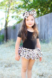 Blush Gold Cheetah Bloomer Skirt