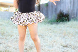 Blush Gold Cheetah Bloomer Skirt