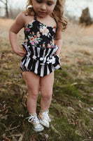 Black Stripe High Waisted Bloomers