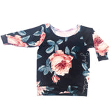 Navy Rose Sweater