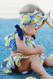 Lemon Stripes Baby Doll Top