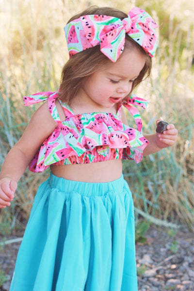 Blue Watermelon Baby Doll Top