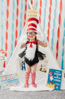 Dr. Seuss inspired CAT in the HAT Romper