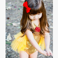 Belle BEAUTY and the BEAST inspired Romper