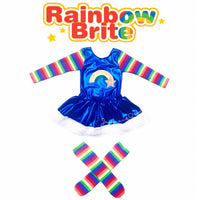 Rainbow Brite inspired Romper