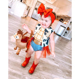 Red "Woody" Toy Story Inspired Romper