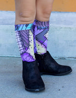 Sally patchwork inspired Knee High Socks