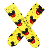 Yellow Mickey Knee High Socks