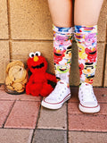 Sesame Street inspired Knee High Socks