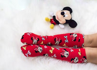 Red Head Minnie Knee High Socks