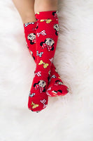 Red Head Minnie Knee High Socks