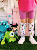 Monsters Inc Mini inspired Knee High Socks