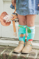 Toy Story Teal inspired Knee High Socks