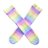 Pastel Rainbow inspired Knee High Socks