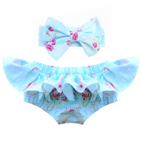 Baby Blue Shabby Chic Bloomer Skirt