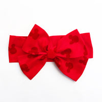 Red Head Minnie Mouse Head Wrap