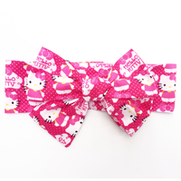 Hot Pink Hello Kitty Head Wrap