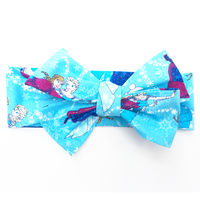 Blue Snowflake Anna & Elsa Head Wrap