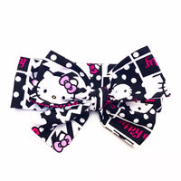 Black & Hot Pink Hello Kitty Head Wrap