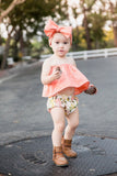 Coral LACE Crop Top