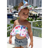 Rainbow Butterfly Crop Top