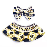 Black & Gold Aztec Crop Top