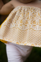 Yellow Canary & Cream LACE Crop Top