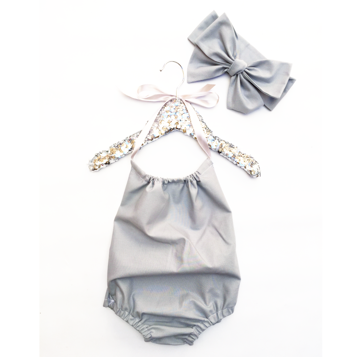 Ash Grey Solid Bubble Romper – JaydenandOlivia