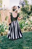 Lrg Black Stripe Maxi Skirt