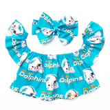 Miami Dolphins Flutter Sleeve Top