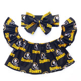 Pittsburgh Steelers Flutter Sleeve Top