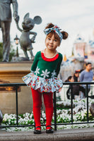 Blue Christmas Minnie & Mickey Bloomer Skirt