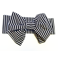 Black & White Tiny Stripe Head Wrap