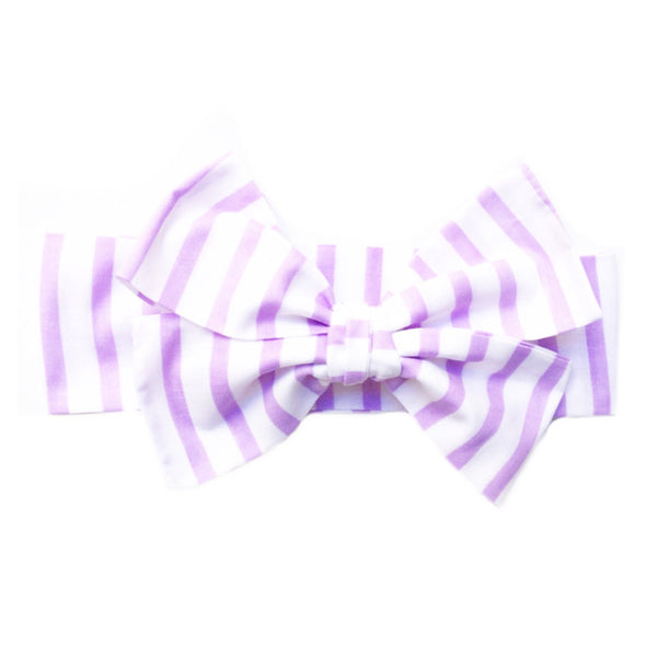 Lavender Stripe Head Wrap