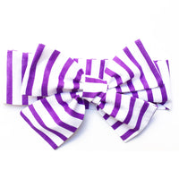 Purple Stripe Head Wrap