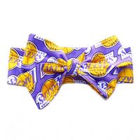 Lavender Los Angeles Lakers Head Wrap