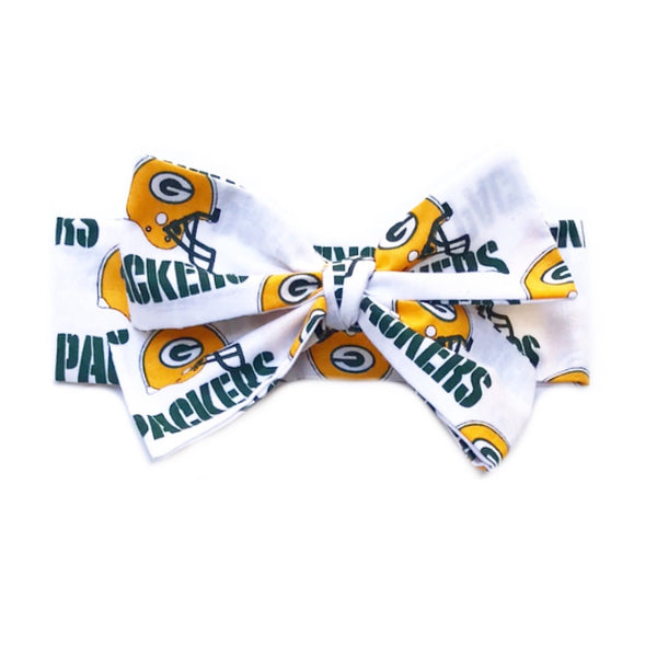 White Greenbay Packers Head Wrap
