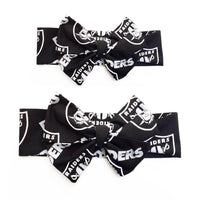 Black Raiders Mommy & Me Head Wrap SET