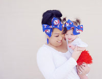 Texas Rangers Mommy & Me Head Wrap SET